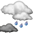 Prognos: Mostly cloudy and cooler. Precipitation possible within 12 hours, possibly heavy at times. Windy.